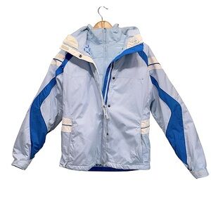 Columbia 3 in 1 Youth Inner Puffer Outer Hooded Ski Jacket. Shell Wear 3 Ways
